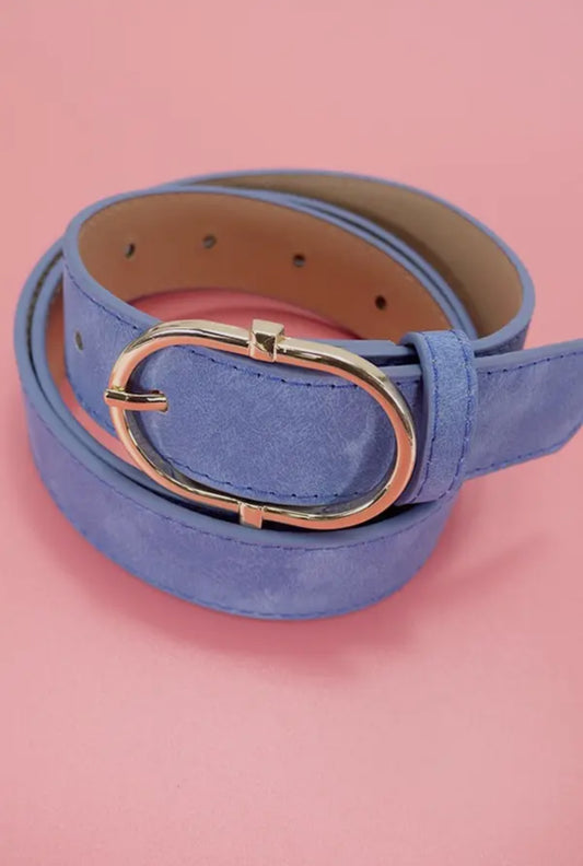 Blue Suede Belt