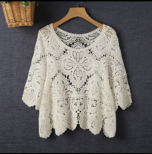 Crochet Pullover Blouse