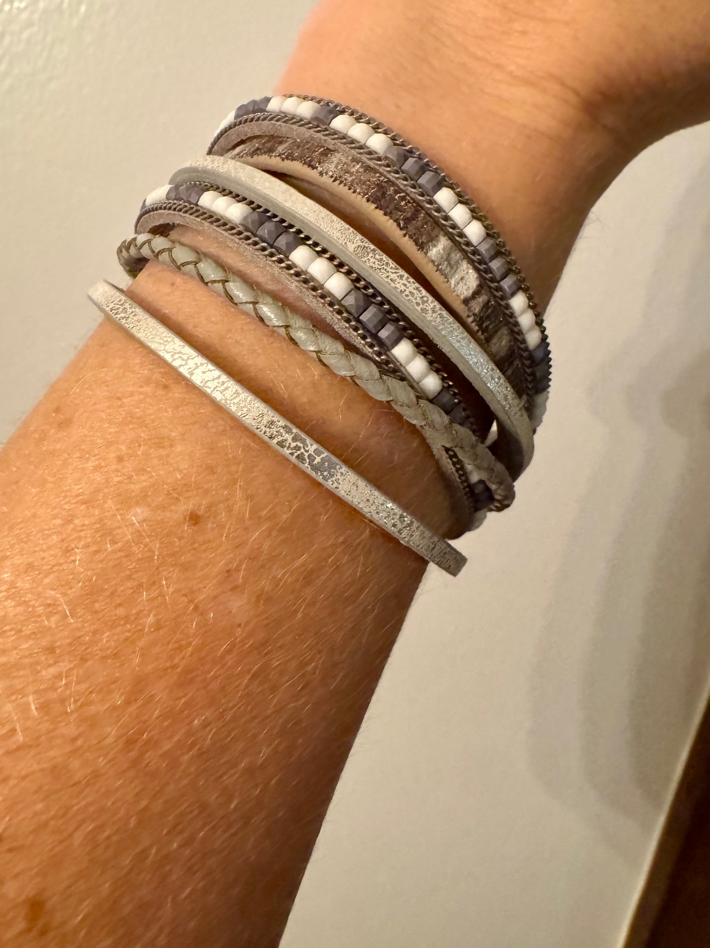 Multi Strand Leather Bracelet