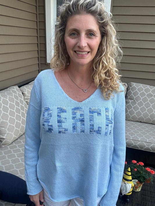 Multi Color Beach Sweater