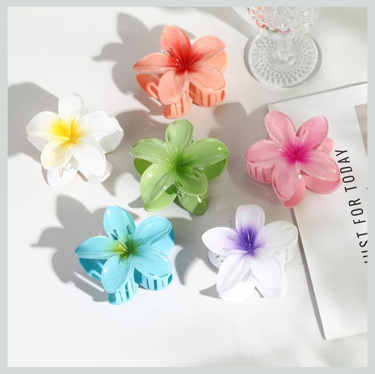 Plumeria Claw Clip