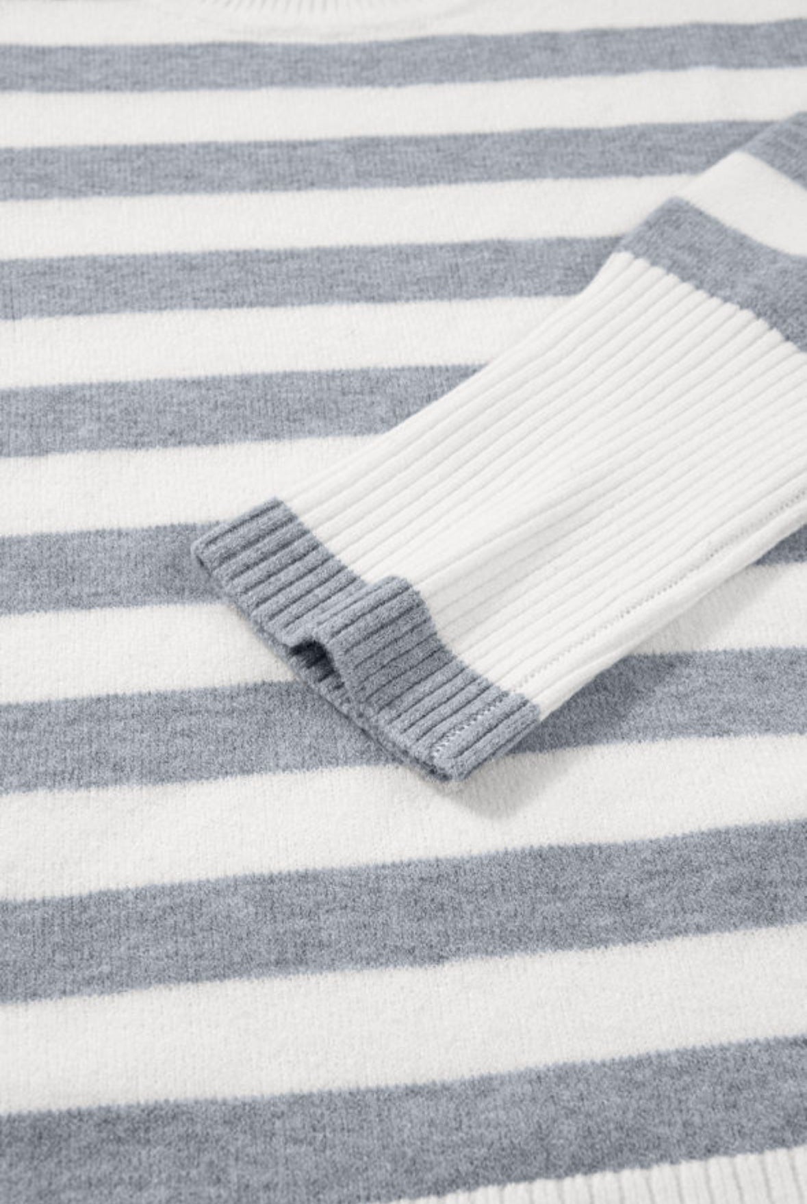 Lindley Striped Button Detail Sweater