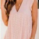 SALE- Ruffled Eyelet Dress