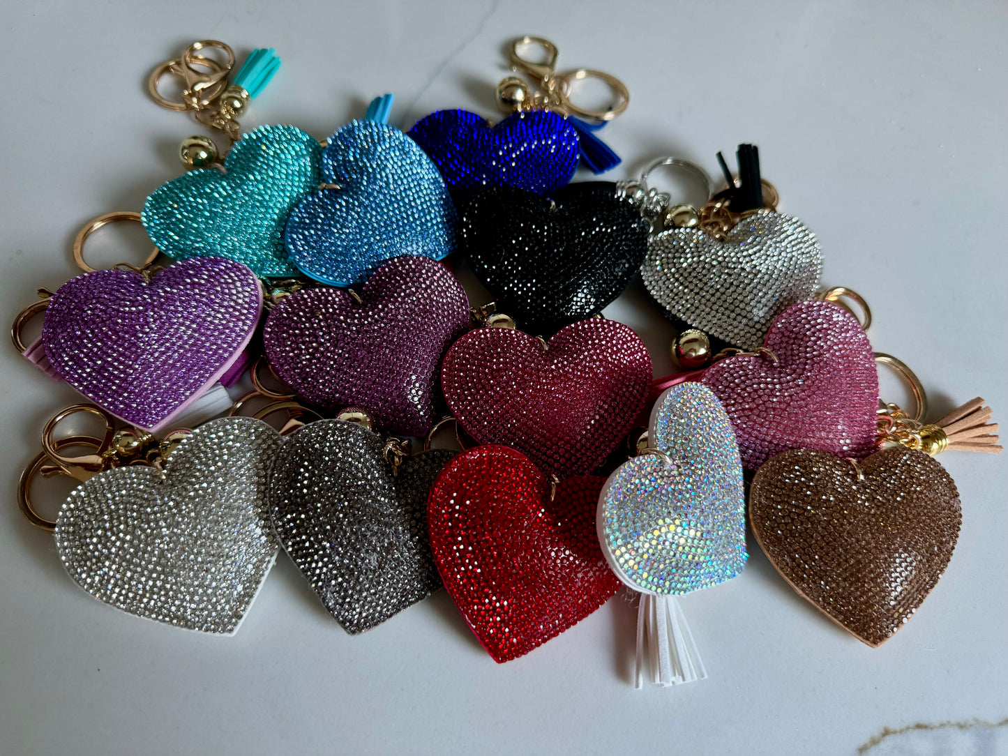 Crystal Heart Keychain
