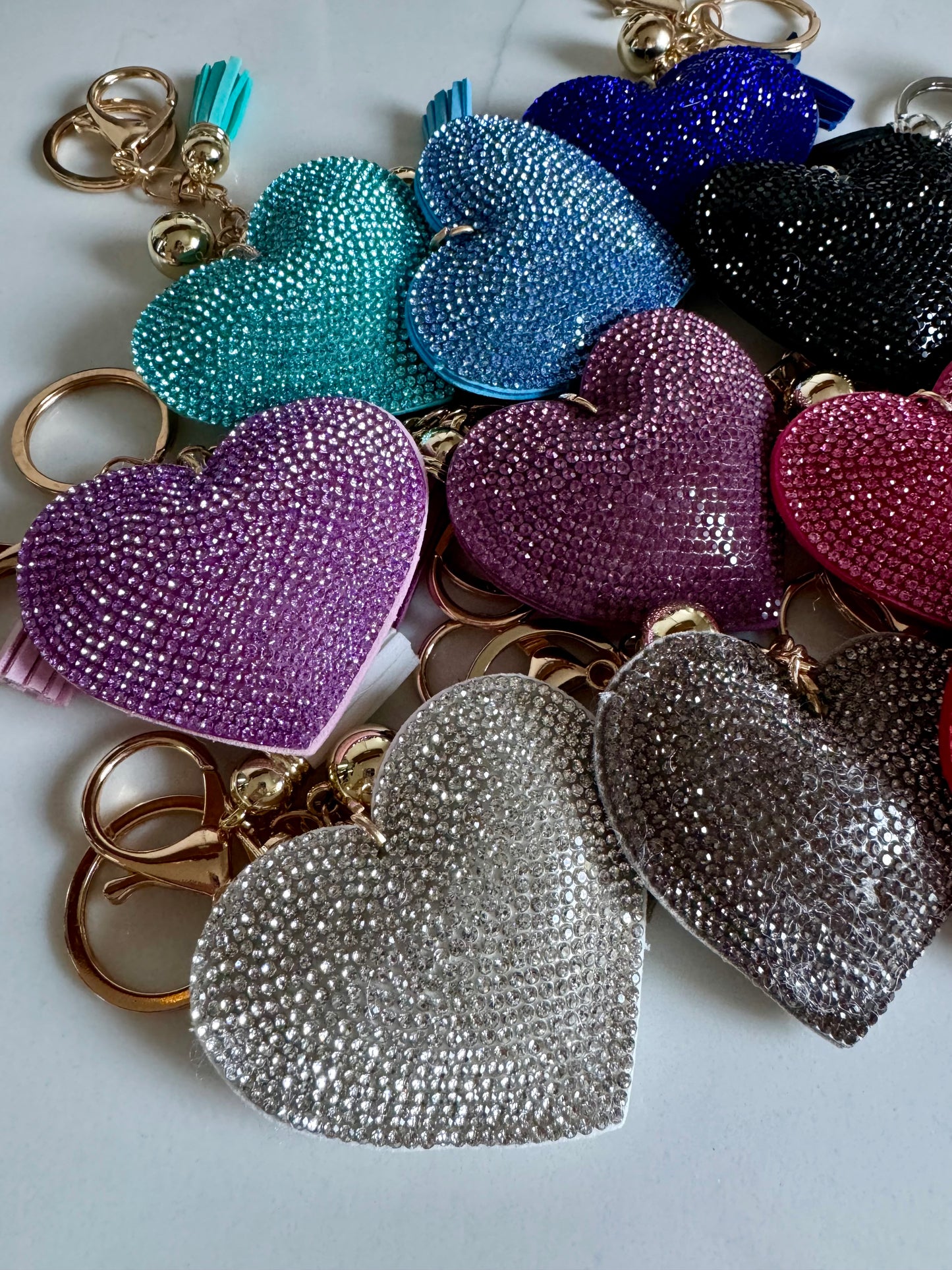 Crystal Heart Keychain