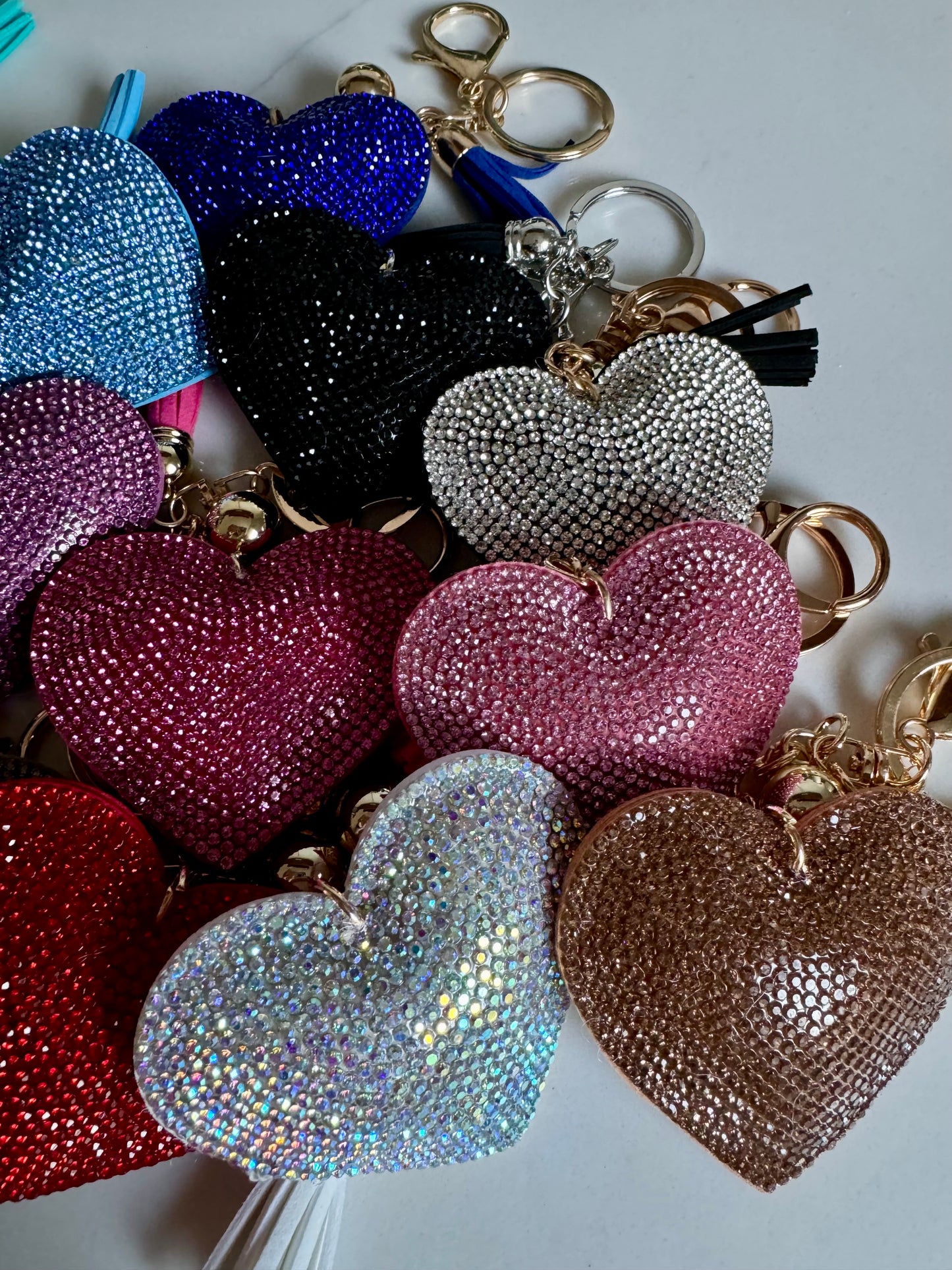 Crystal Heart Keychain