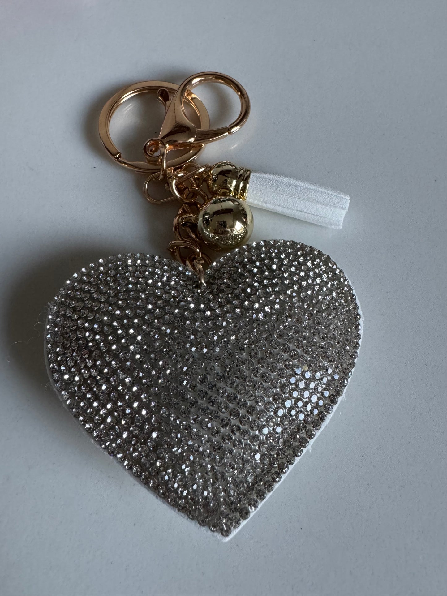 Crystal Heart Keychain