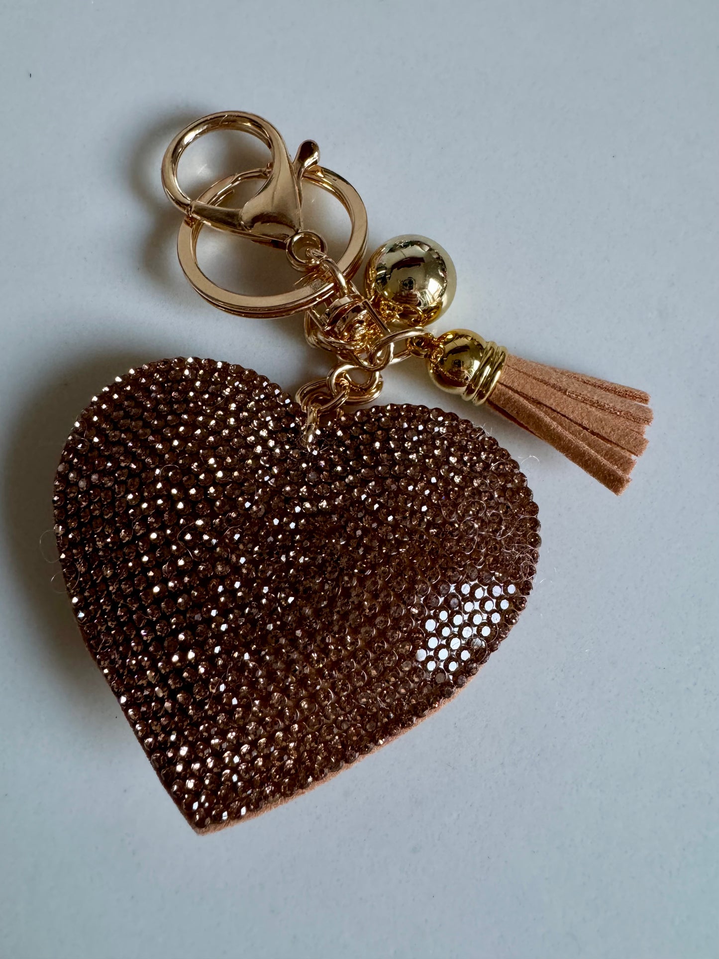 Crystal Heart Keychain