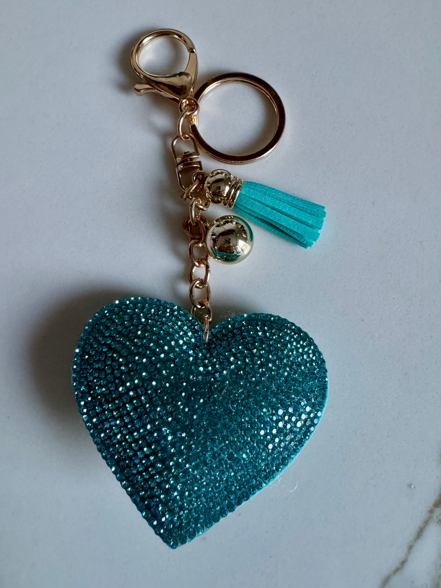 Crystal Heart Keychain