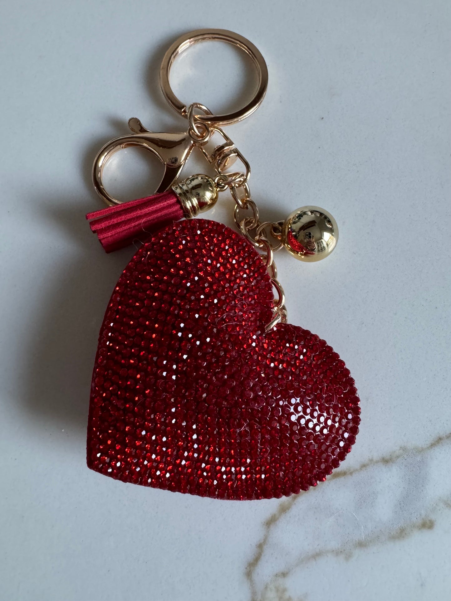 Crystal Heart Keychain