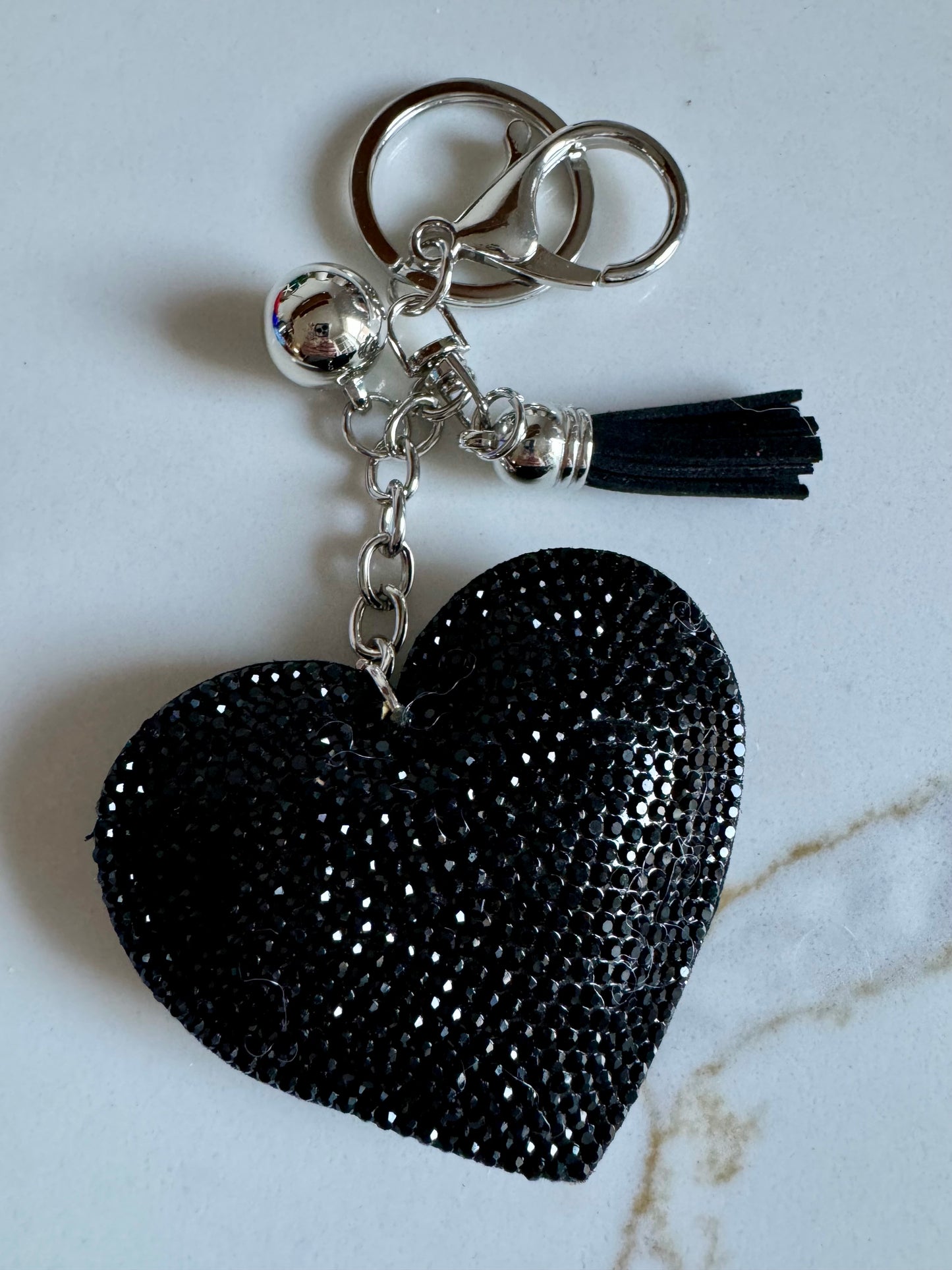 Crystal Heart Keychain