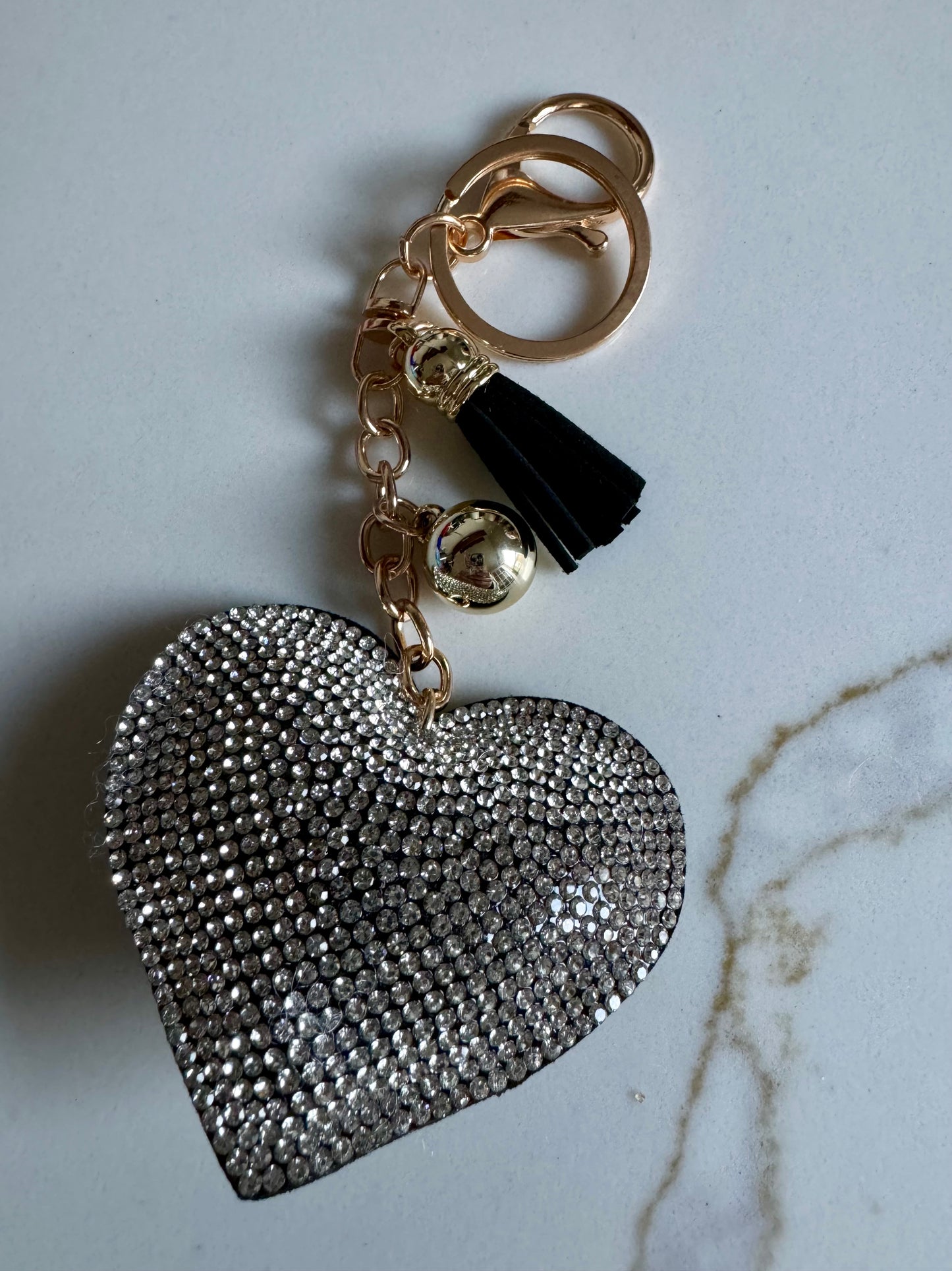 Crystal Heart Keychain