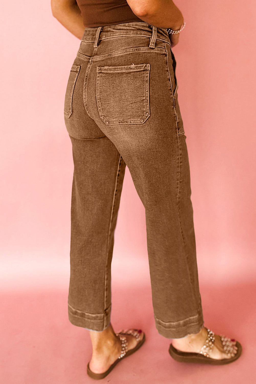 Fall Dream Cropped High Rise Jeans