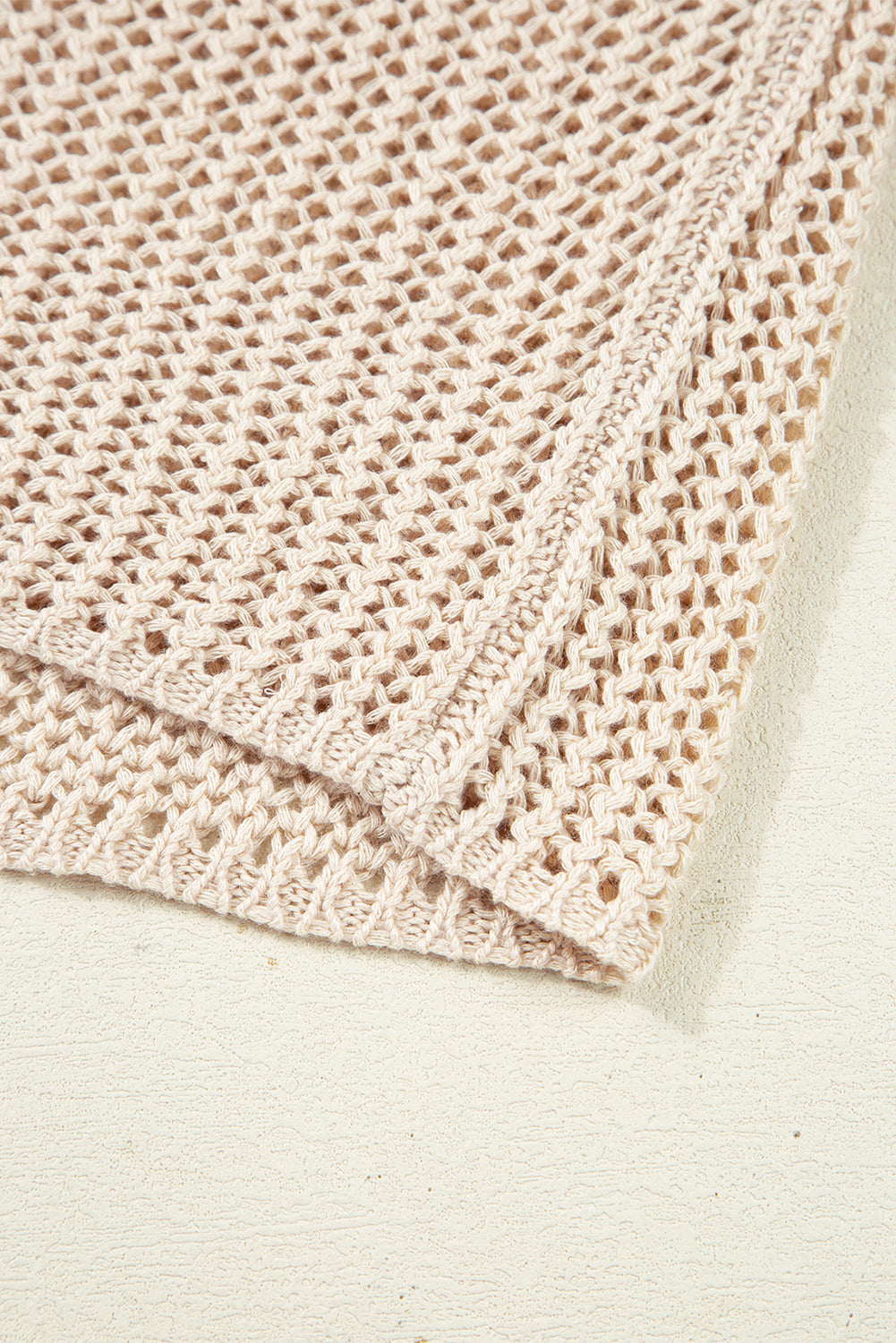 Crochet Hollow-out Knit Sweater