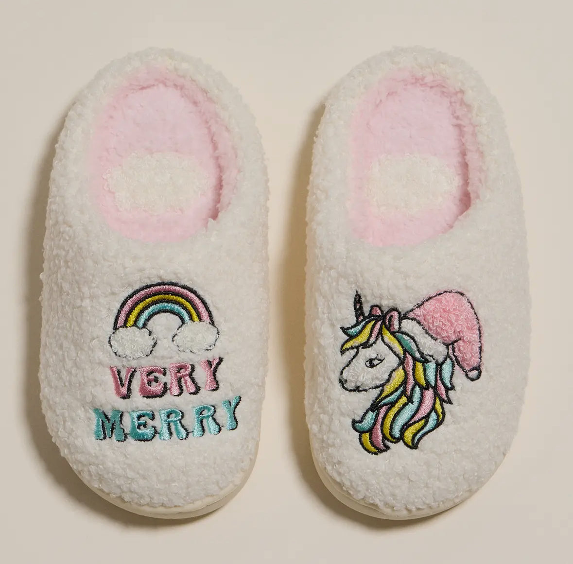 Very Merry Unicorn Slippers (kids)