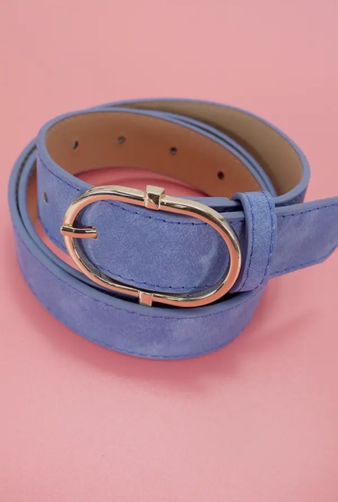 Blue Suede Belt