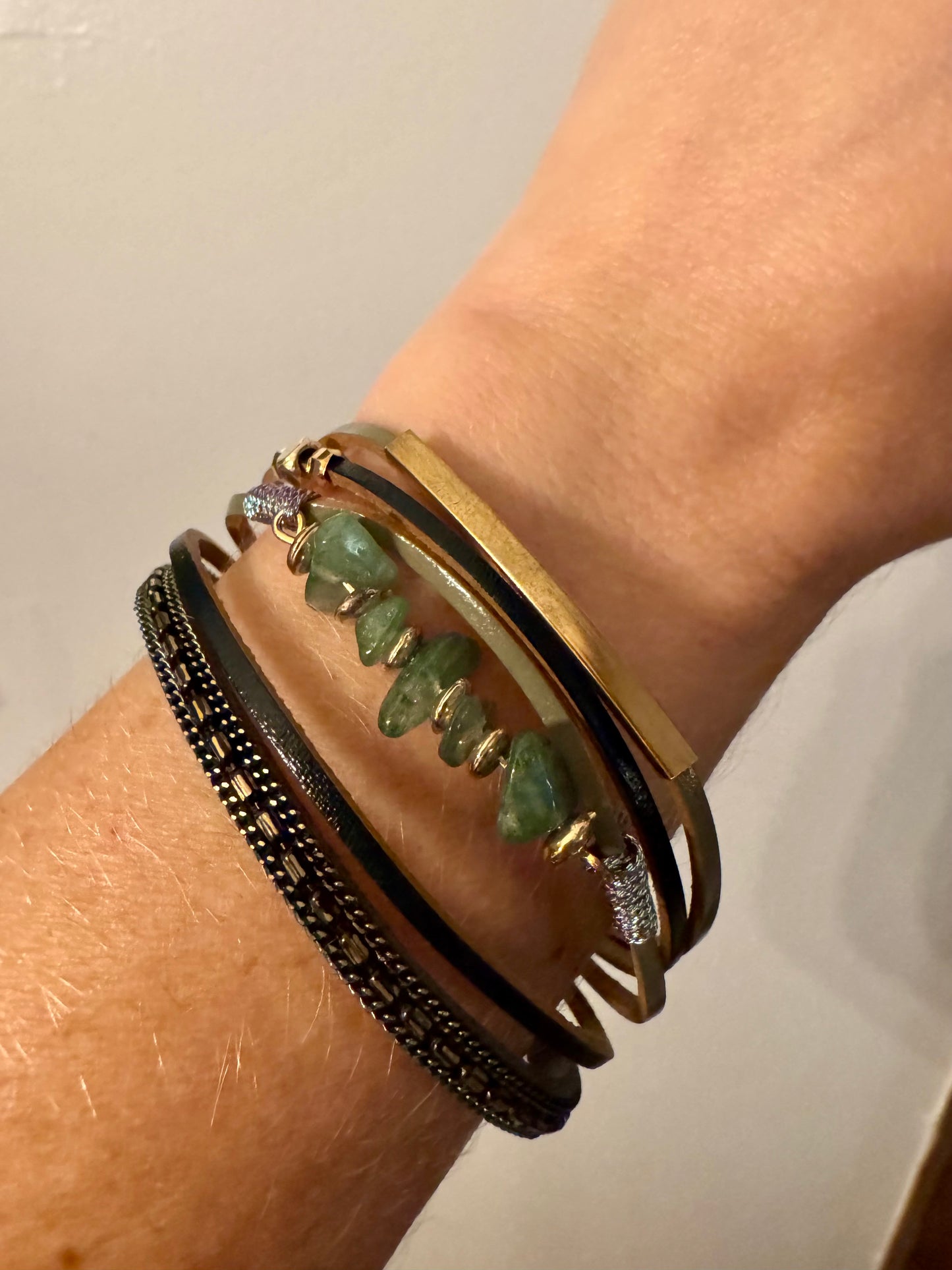 Multi Strand Leather Bracelet