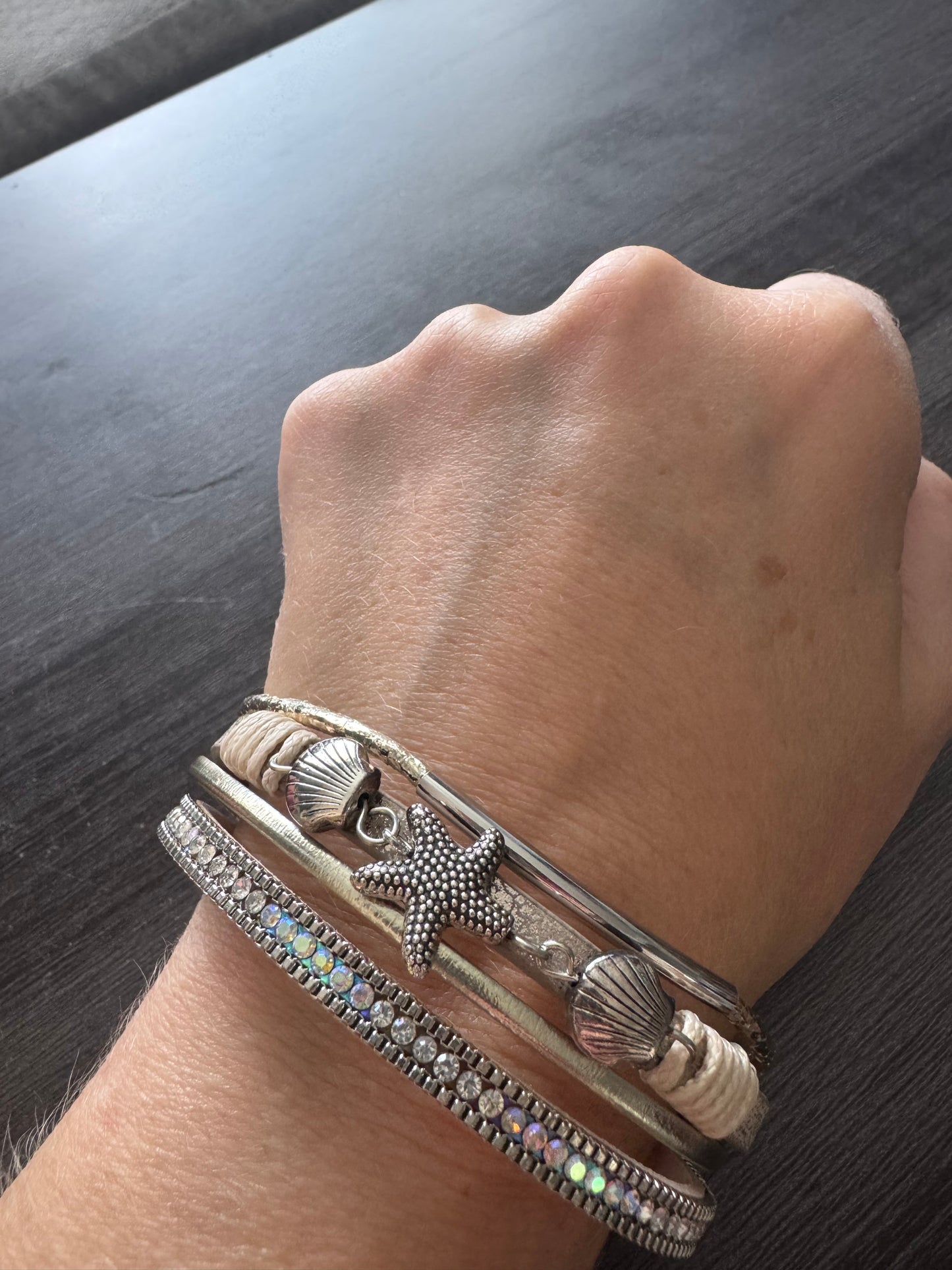 Starfish Vegan Leather Bracelet