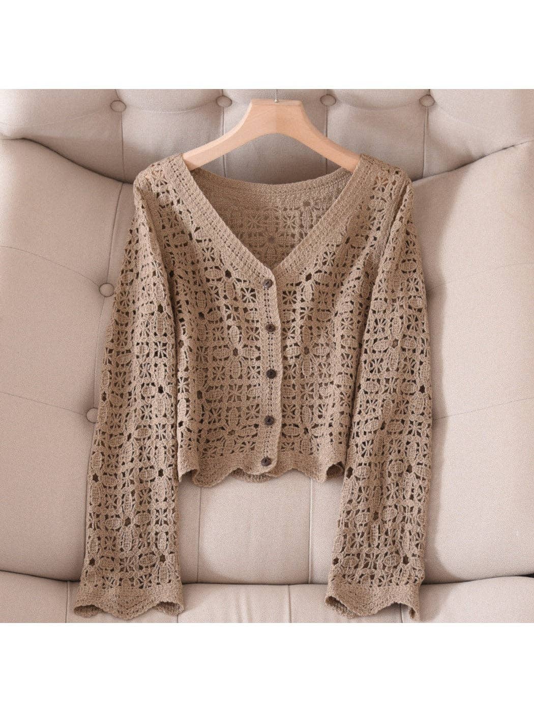 Nana’s Lace Long Sleeve Cardigan