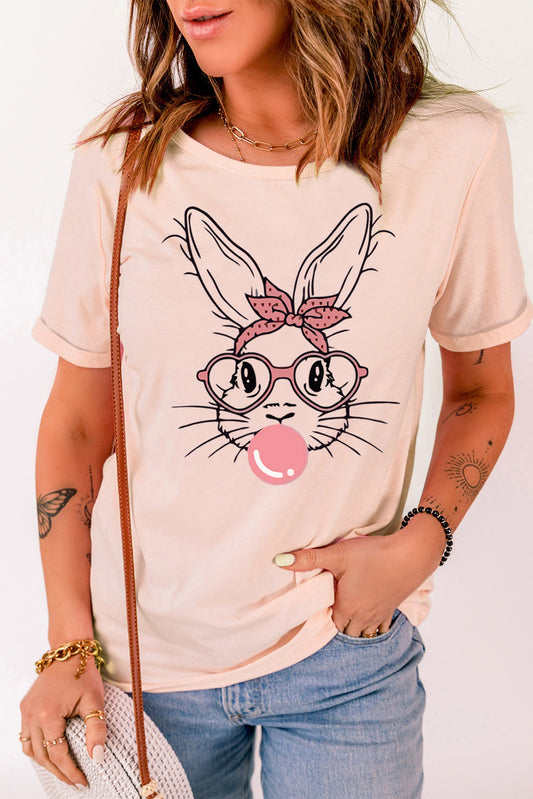 Rabbit Graphic Short Sleeve T-Shirt