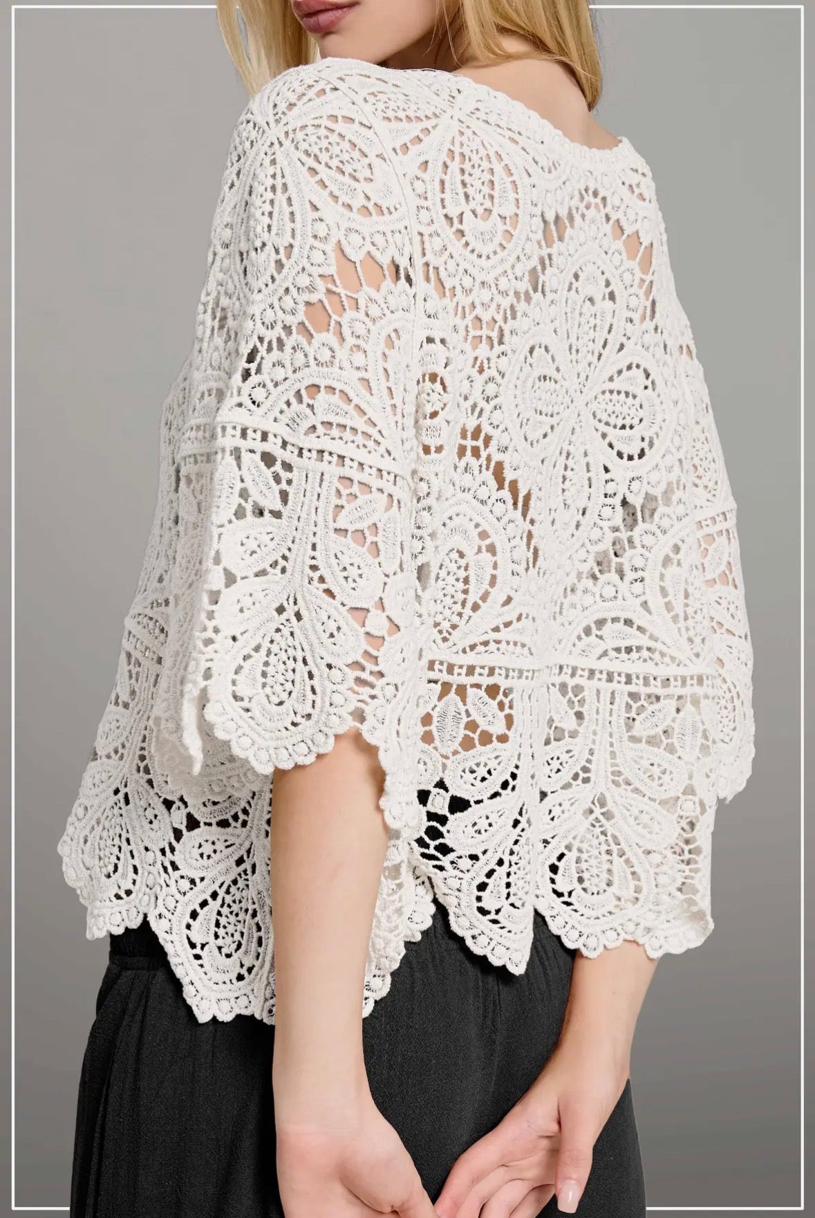 Floral Lace Layer Top