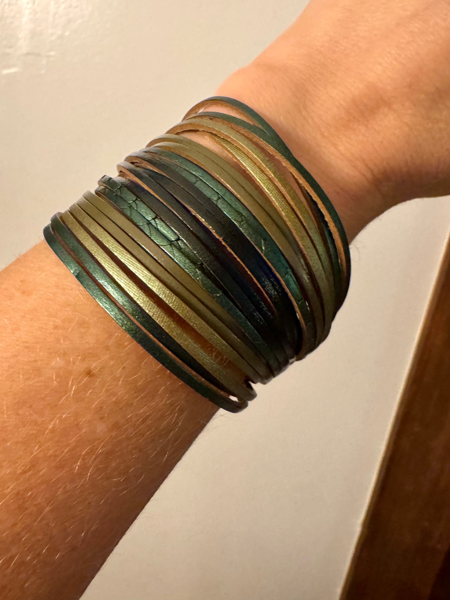 Multi Strand Leather Bracelet