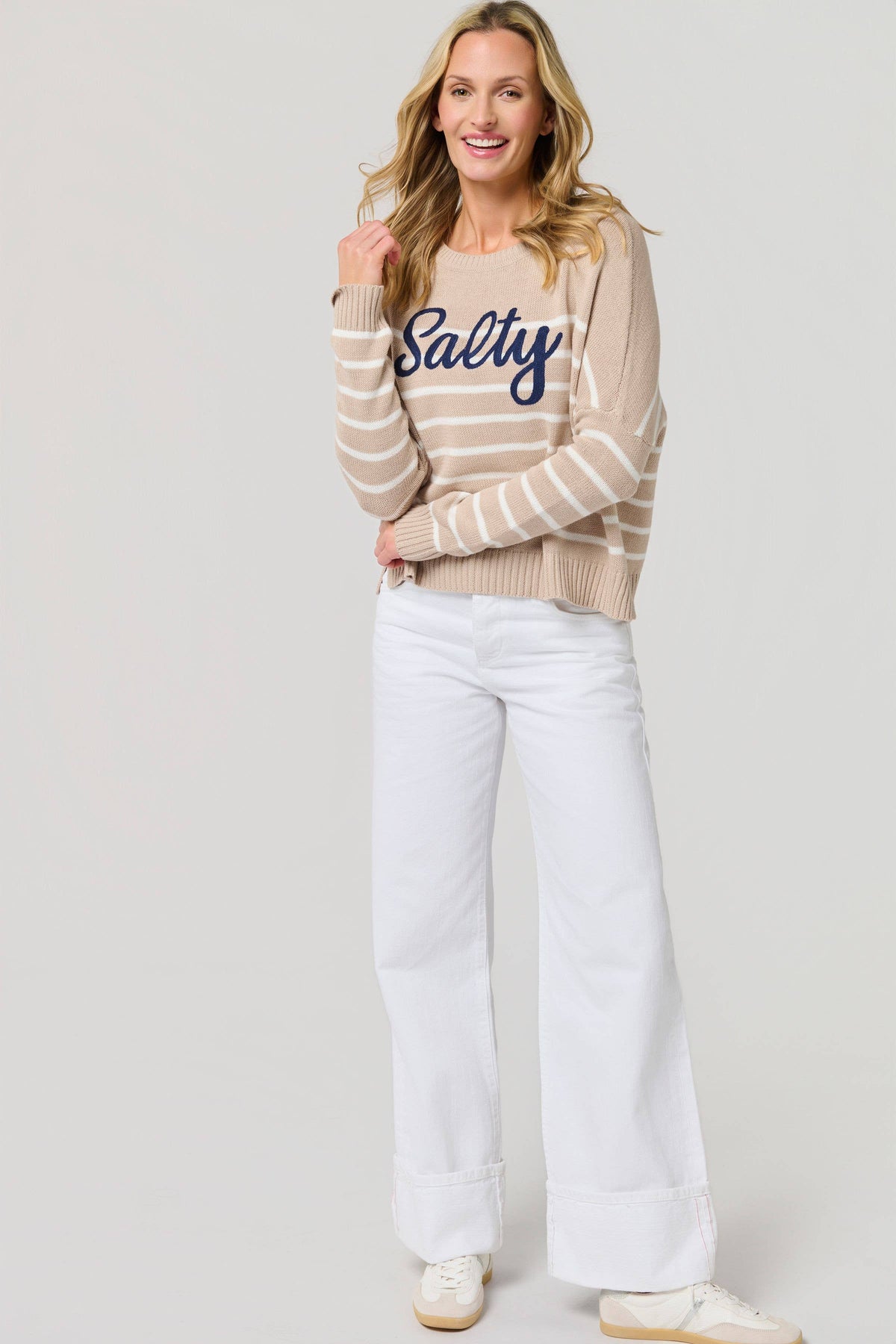 "SALTY" Relaxed Fit Sweater