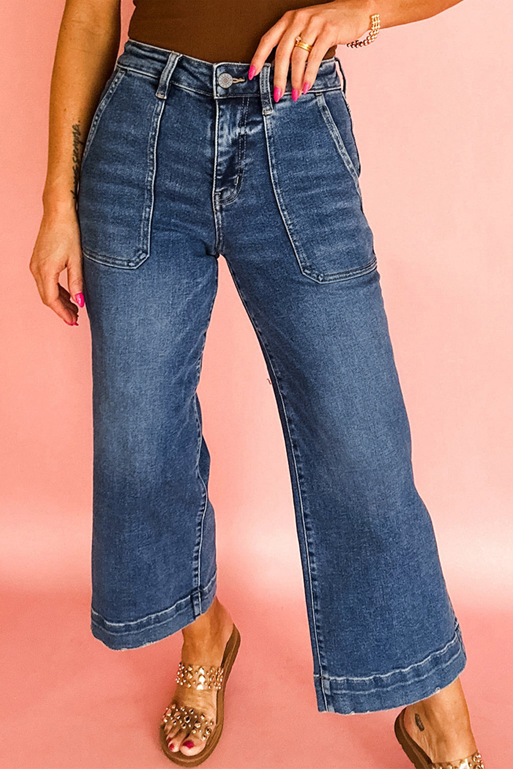 Fall Dream Cropped High Rise Jeans