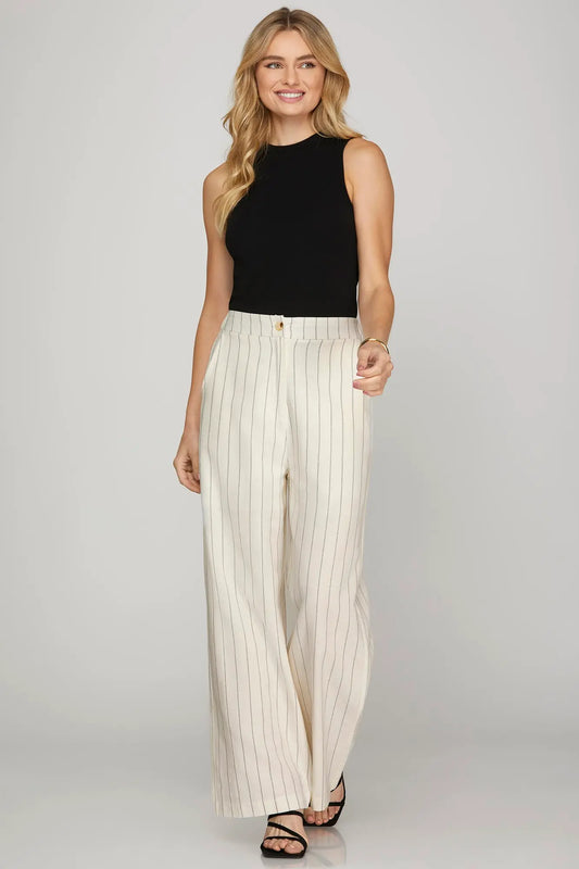 Hailey Pinstripe Pants