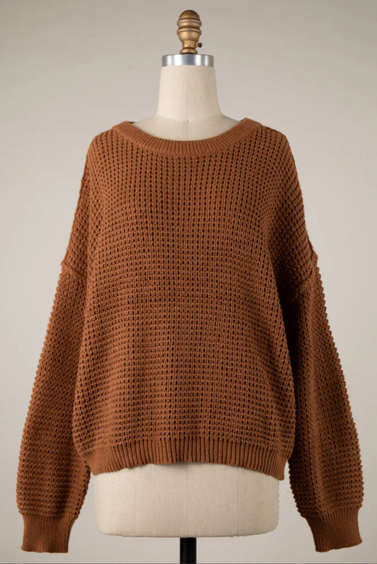 Cozy Camel Sweater