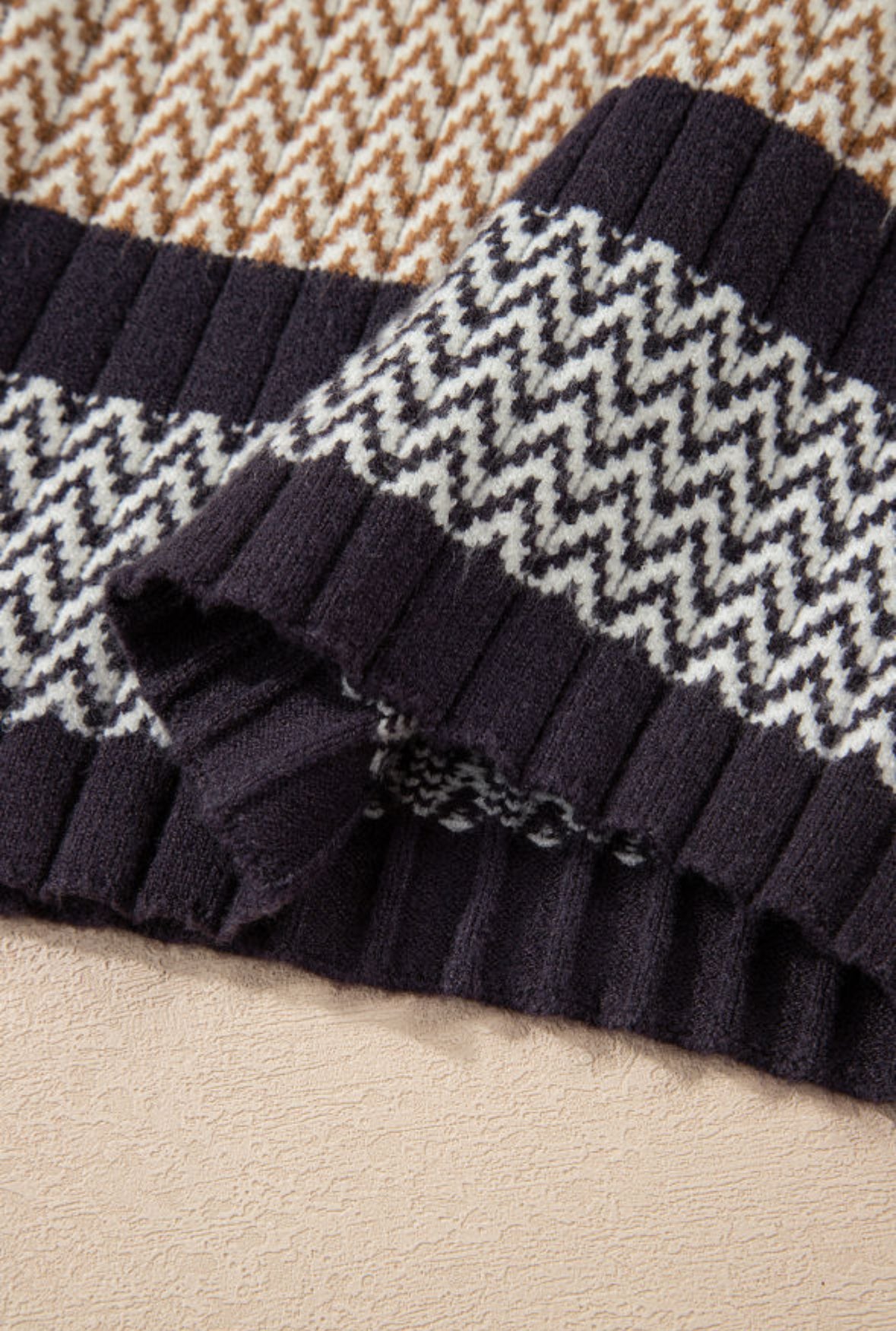 Morgan Chevron Slim Fit Sweater