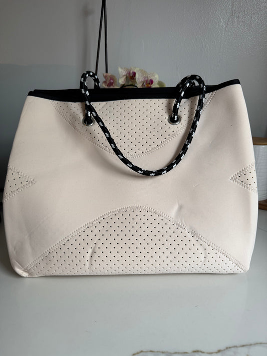 Creamy White Travel Tote