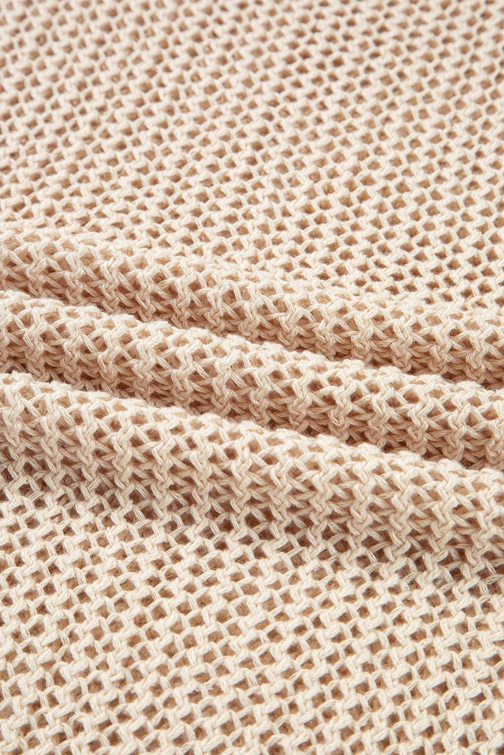 Crochet Hollow-out Knit Sweater