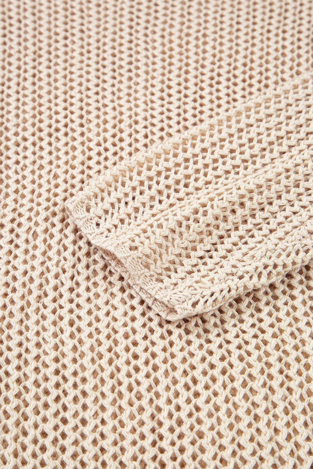 Crochet Hollow-out Knit Sweater