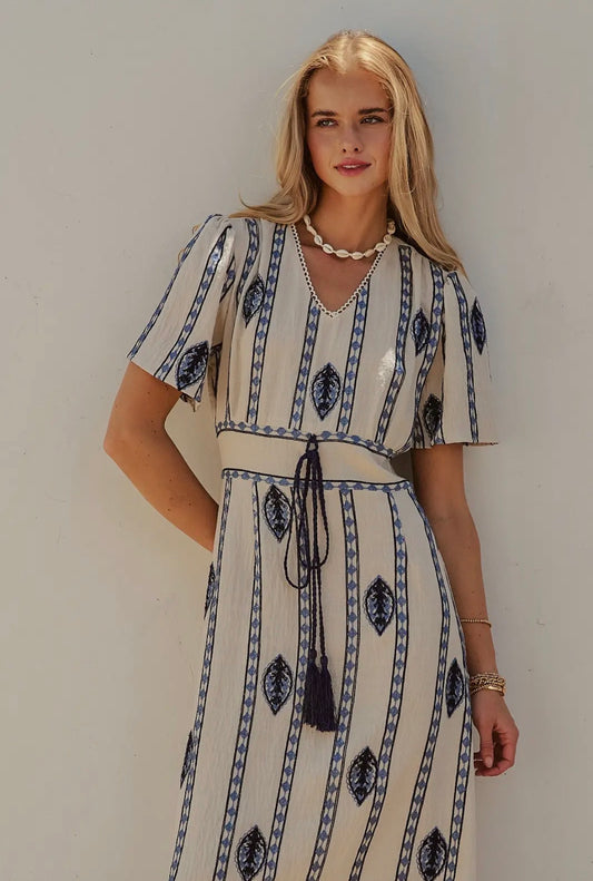 Lola Linen Blend Midi Dress