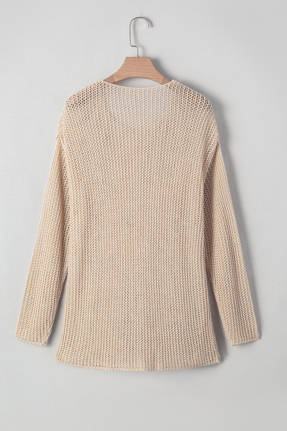 Crochet Hollow-out Knit Sweater
