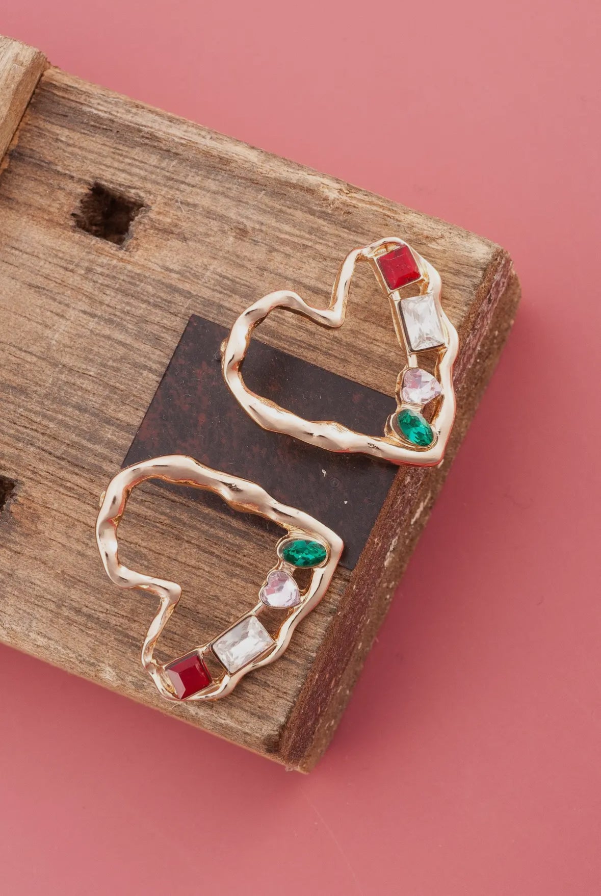 Red, White & Green Earrings