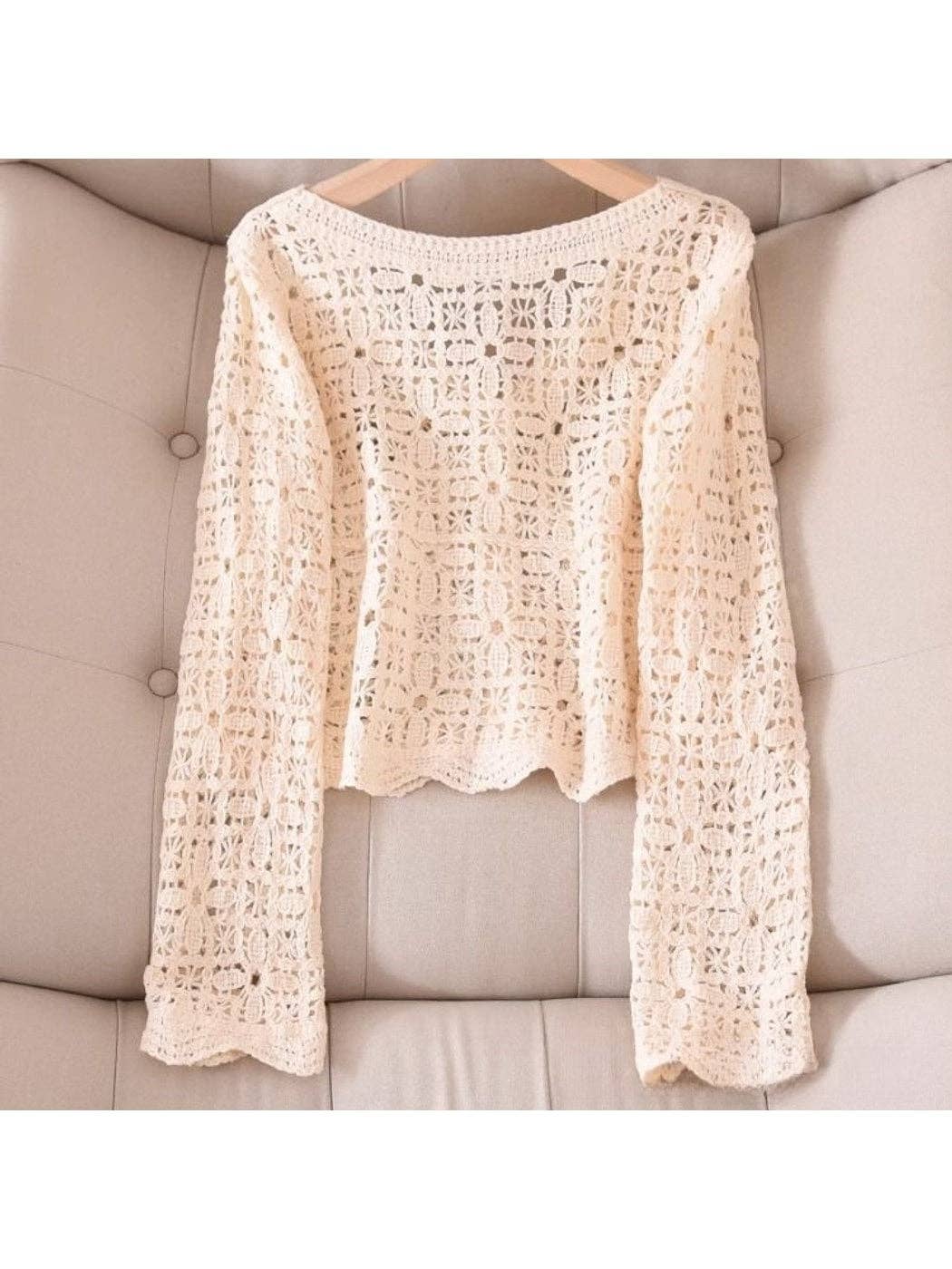 Nana’s Lace Long Sleeve Cardigan