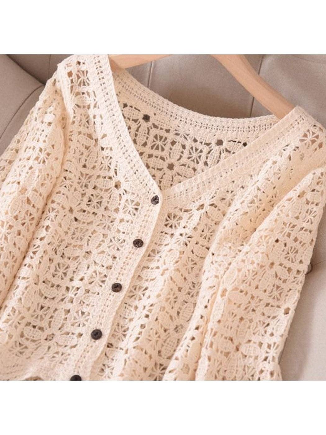 Nana’s Lace Long Sleeve Cardigan