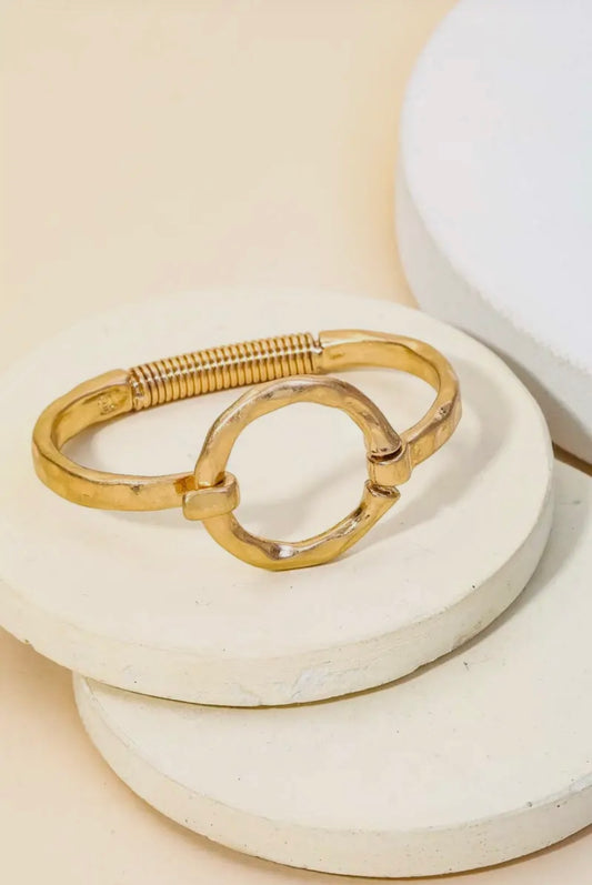 Hammered Bangle Bracelet