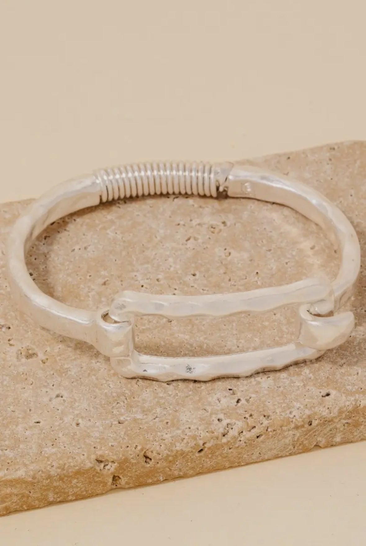 Hammered Bangle Bracelet