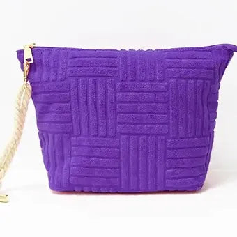 Terry Cloth Cosmetic Bag