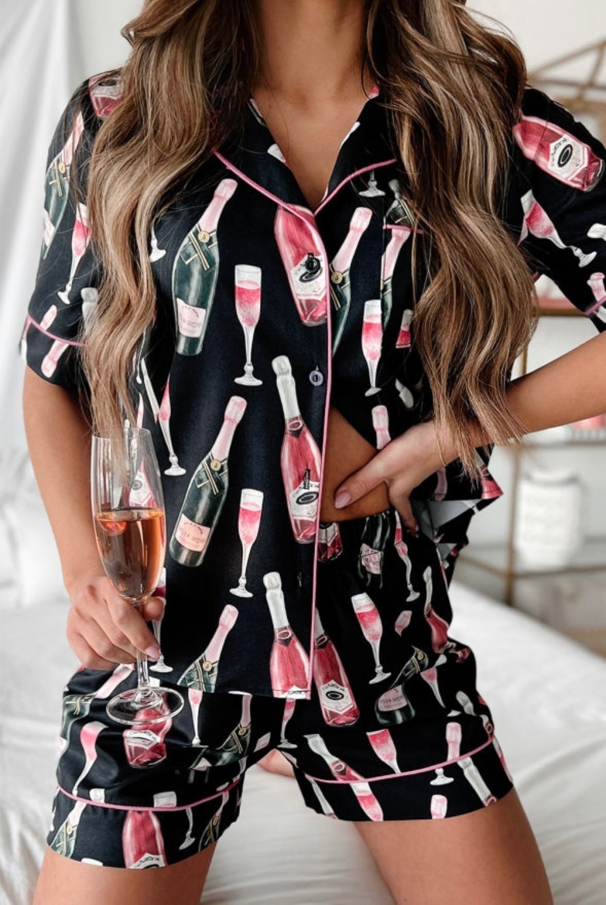 Champagne All Day Pajama Set