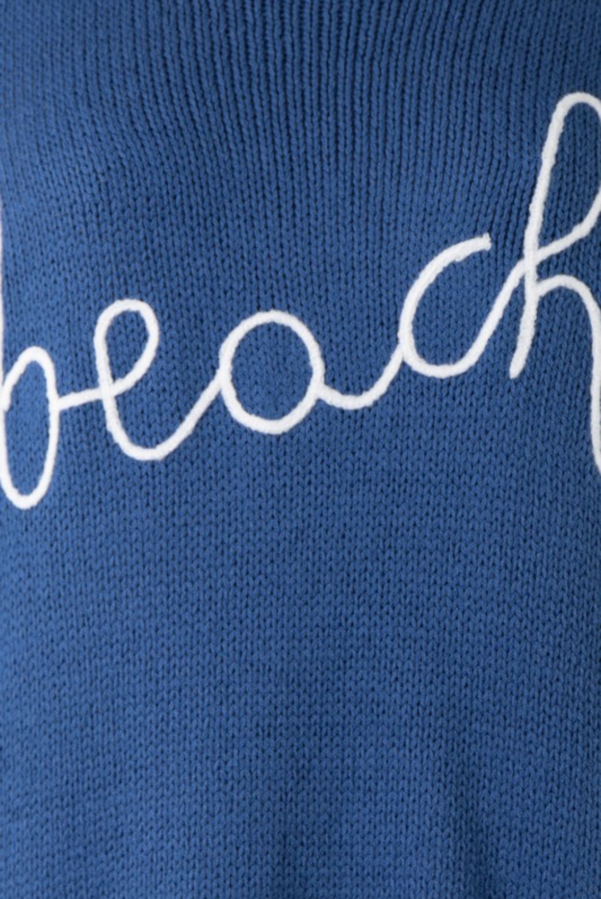 Beach Knit Sweater in Cursive Writing