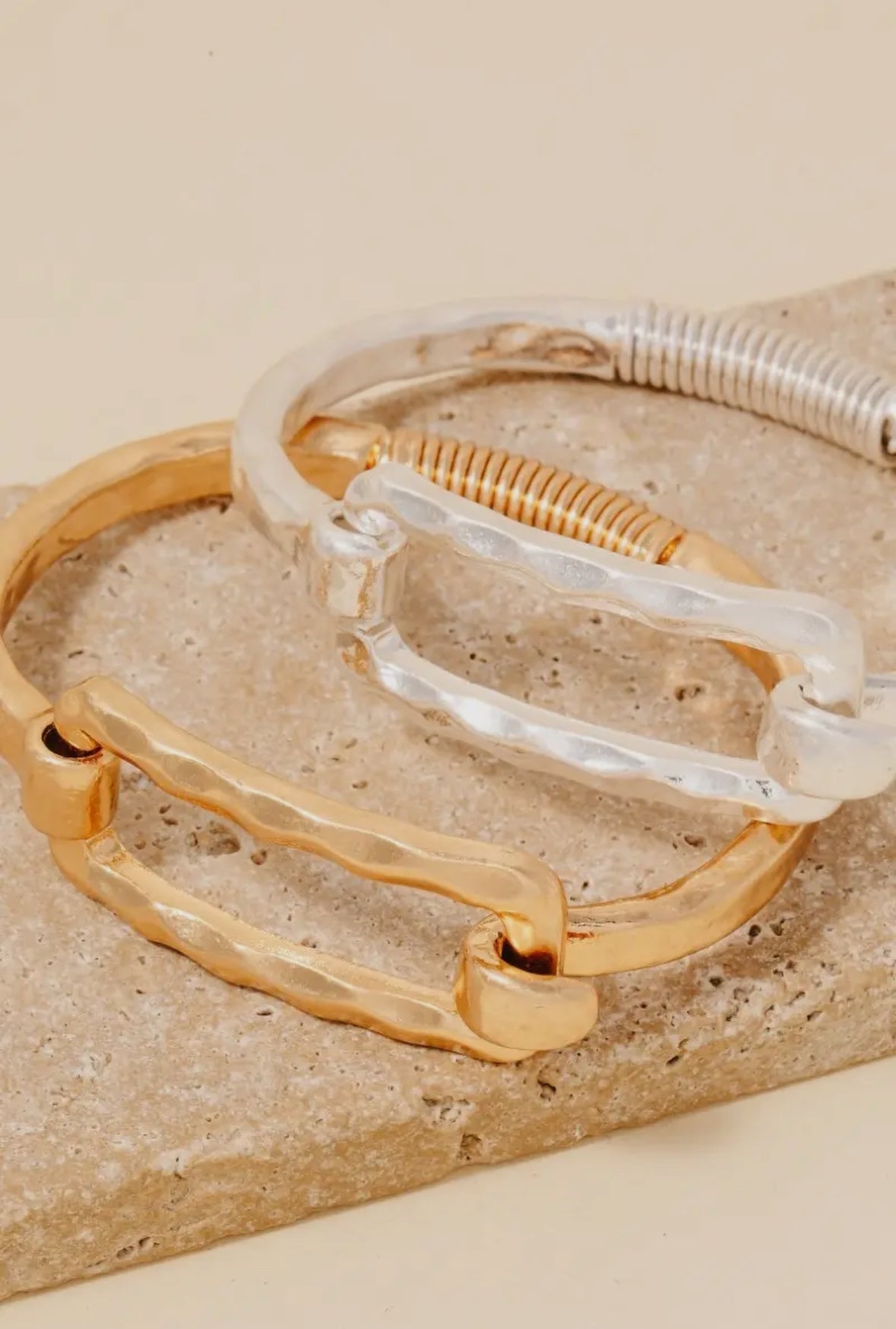 Hammered Bangle Bracelet