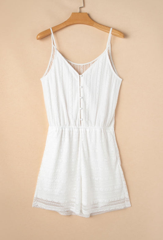 White Lace Romper