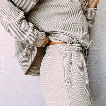 Textured Shorts Set