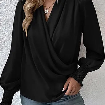 SALE- Wrap Front Blouse