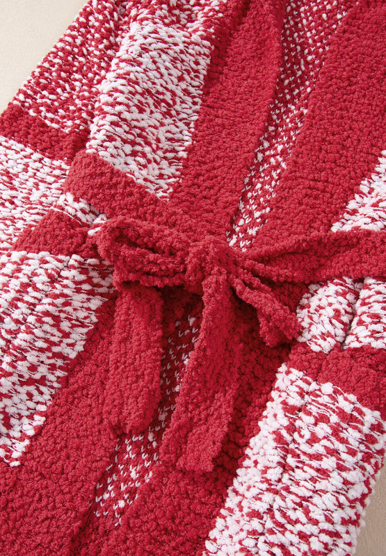 Peppermint Wishes Open Front Cardigan