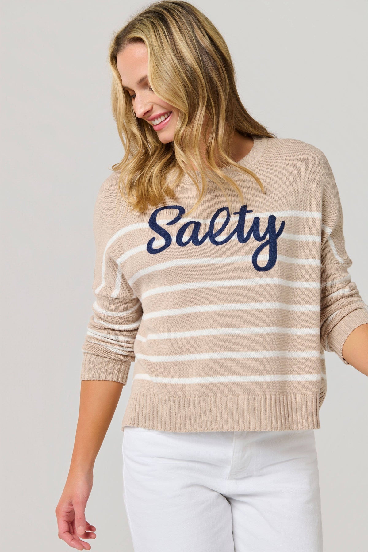 "SALTY" Relaxed Fit Sweater